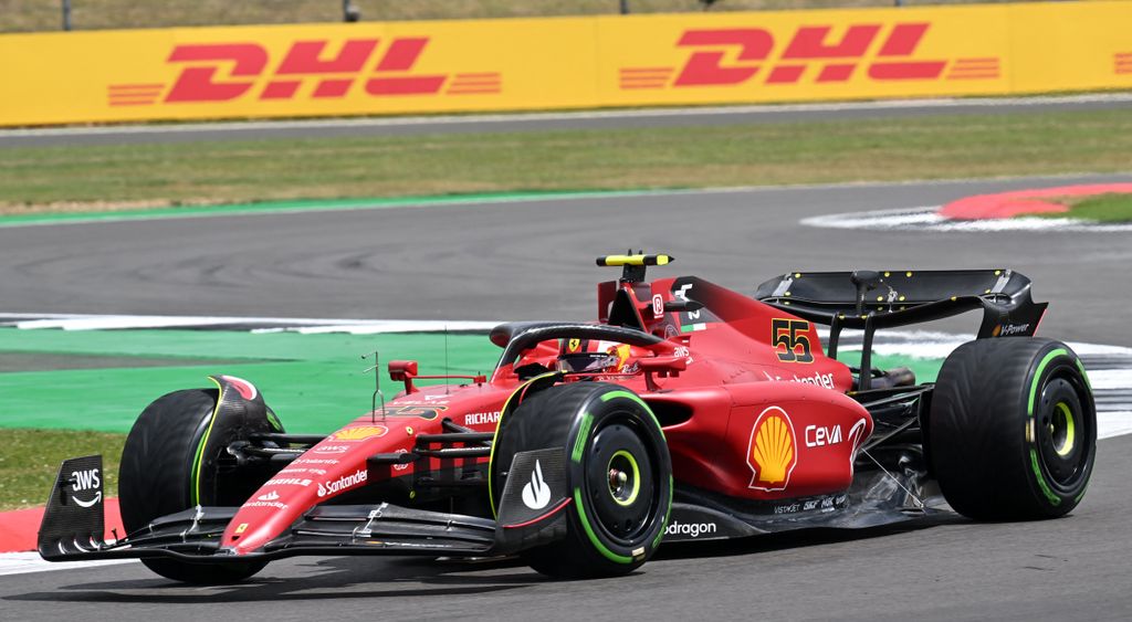 Forma-1, Carlos Sainz, Ferrari, Brit Nagydíj 2022, péntek 