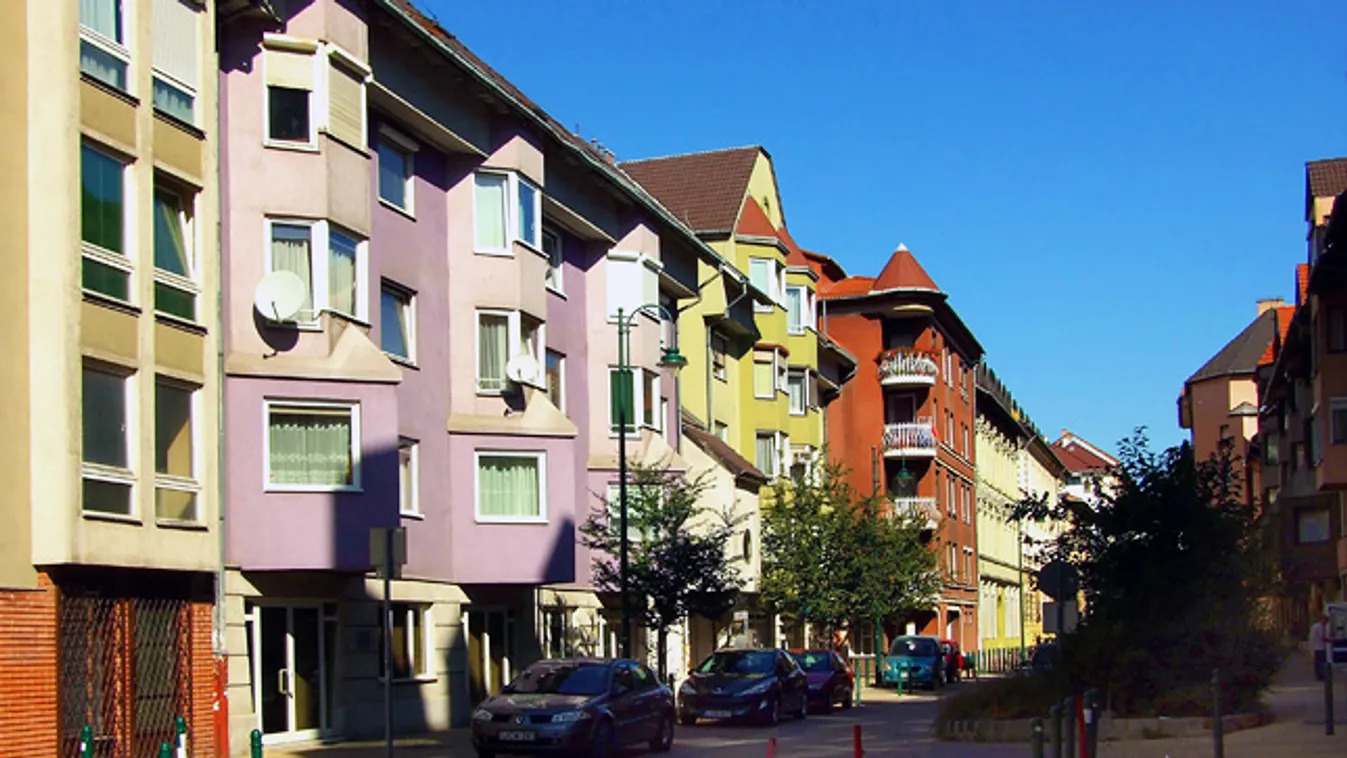 bűnmegelőzés környezetrendezéssel, rendezett utcarészlet, ferencváros, Budapest