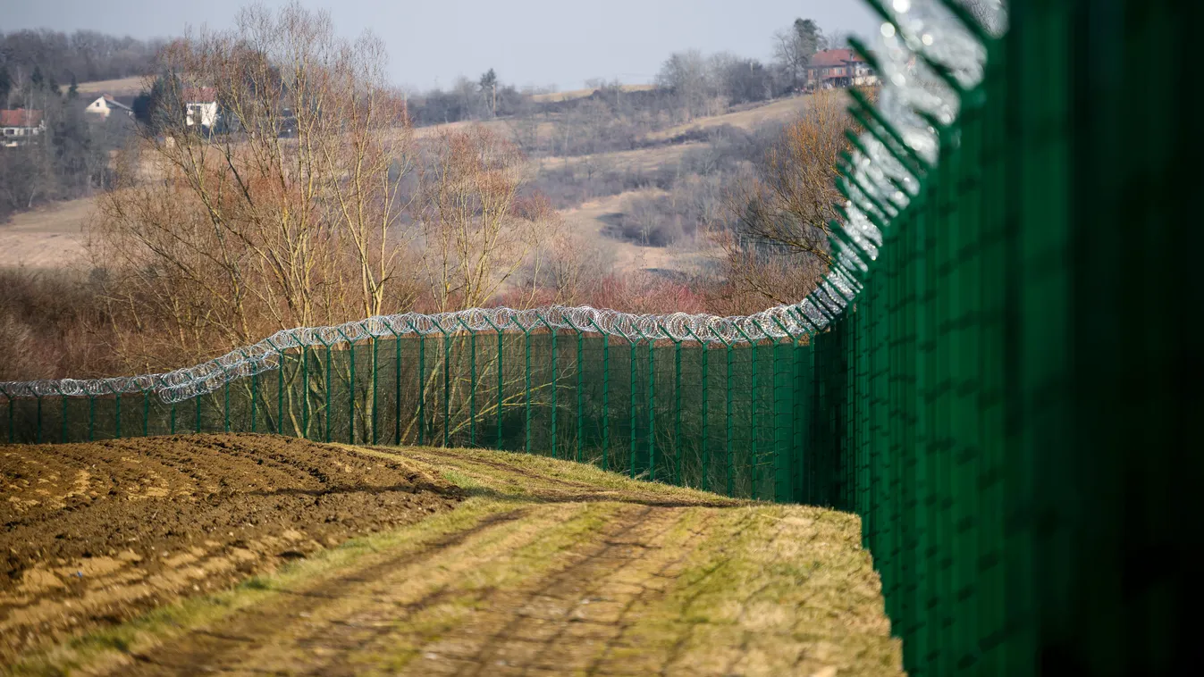 szlovénia, horvátország, kerítés, határ 