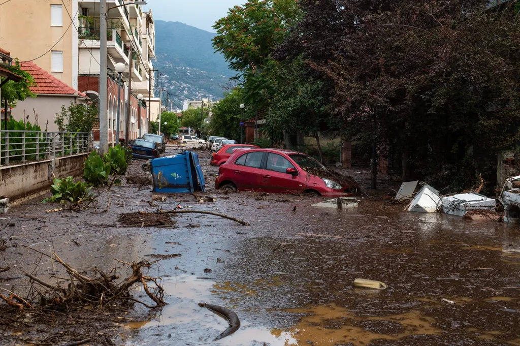 Lárisza, Daniel nevű vihar, Görögország, árvíz, időjárás, katasztrófa, 2023. 09. 08. 