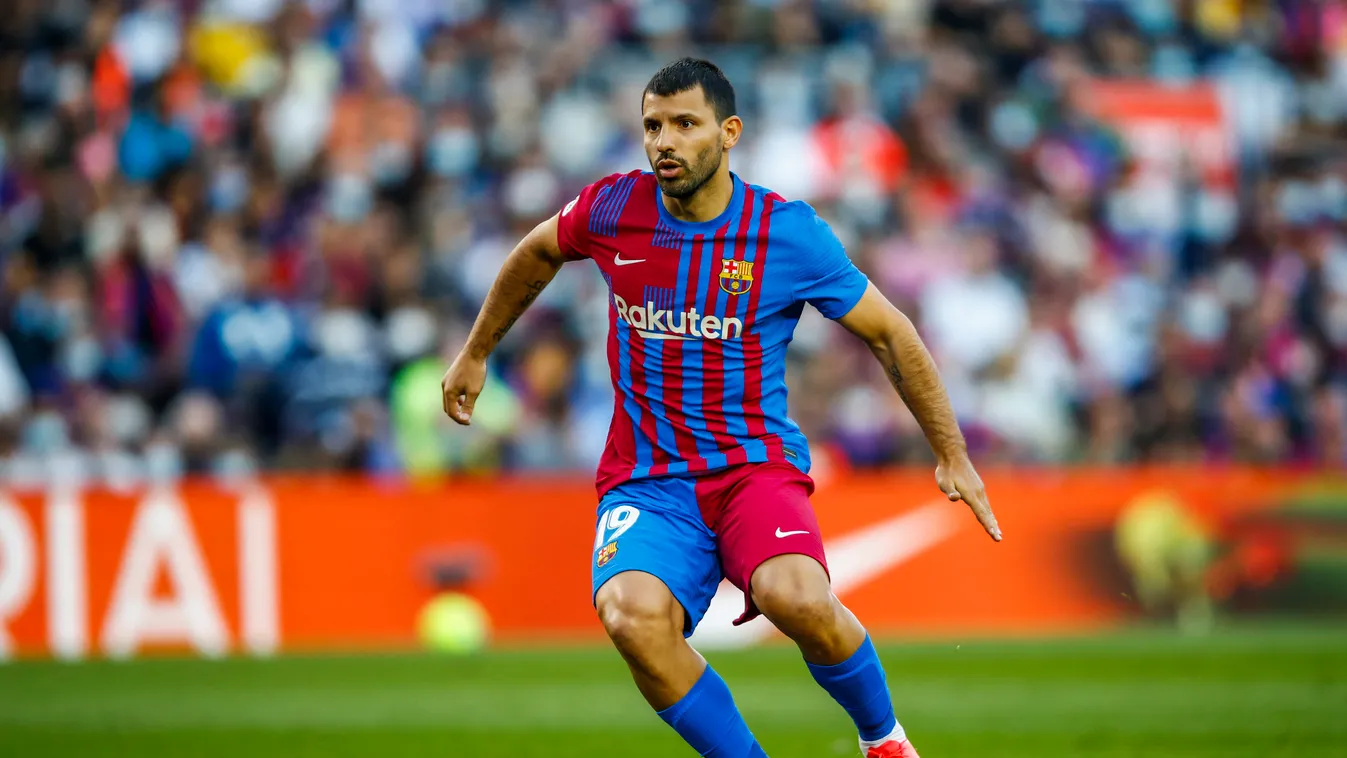 FC Barcelona V Real Madrid - La Liga Santander barcelona la liga spanish league soccer camp nou 2021 el clasico real madrid madrid Sergio Aguero One Person Full Lenght La Liga Santader match Camp Nou Stadium FC Barcelona October Horizontal PHOTO 