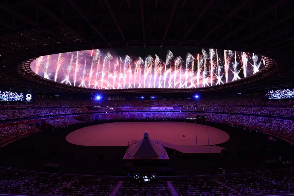 Tokió 2020, 2020-as tokiói olimpiai játékok, olimpia, nyár, nyári olimpiai játékok, XXXII. nyári olimpiai játékok, megnyitó, ünnepség, megnyitó ünnepség, Nemzeti Olimpiai Stadion, 2021.07.23. 