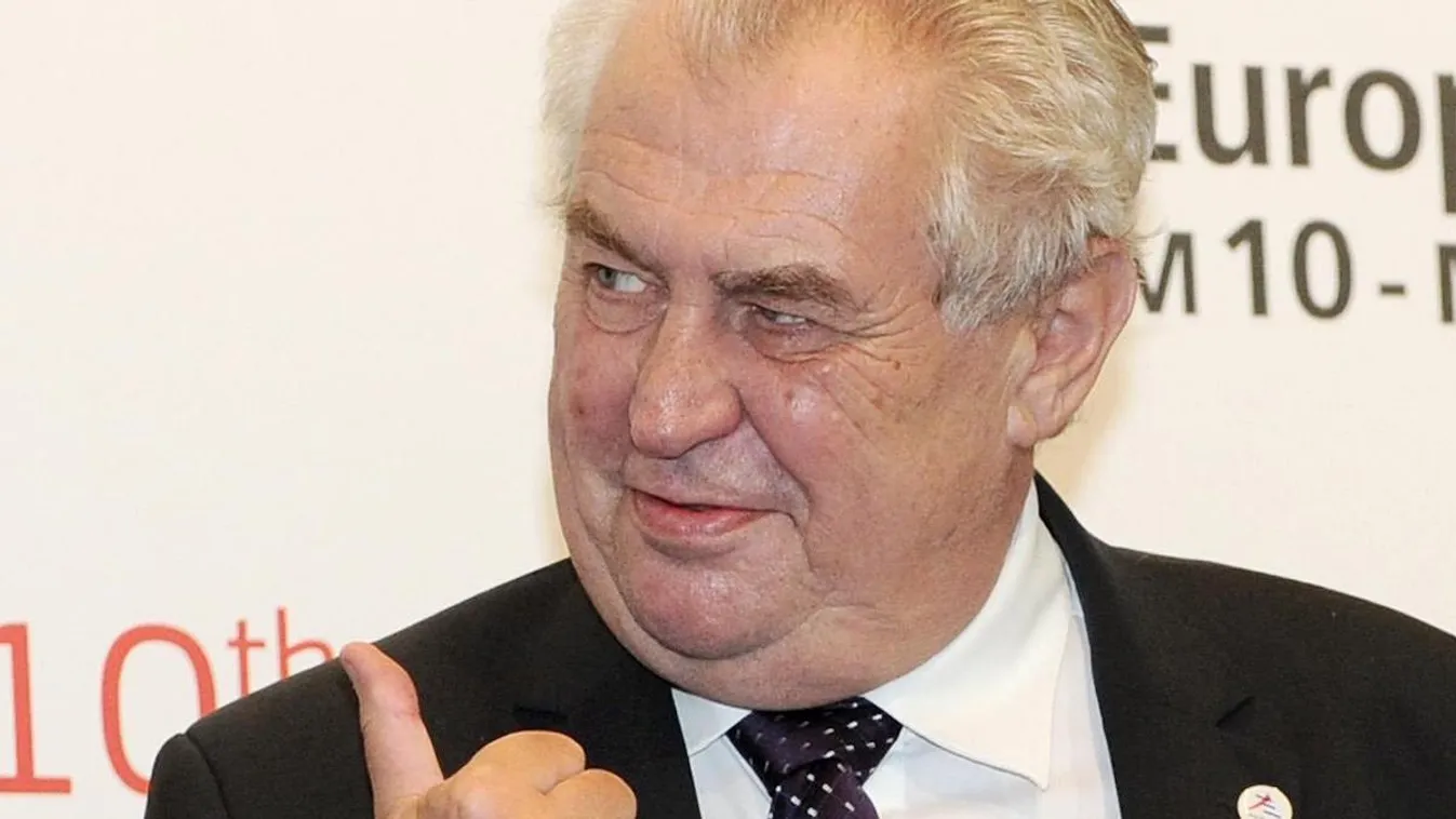 Czech President Milos Zeman (R) is welcomed by Italian Prime Minister Matteo Renzi before the 10th Asia-Europe Meeting (ASEM) on October 16, 2014 in Milan. The Asia-Europe Meeting (ASEM) was created in 1996 as a forum for dialogue and cooperation between 