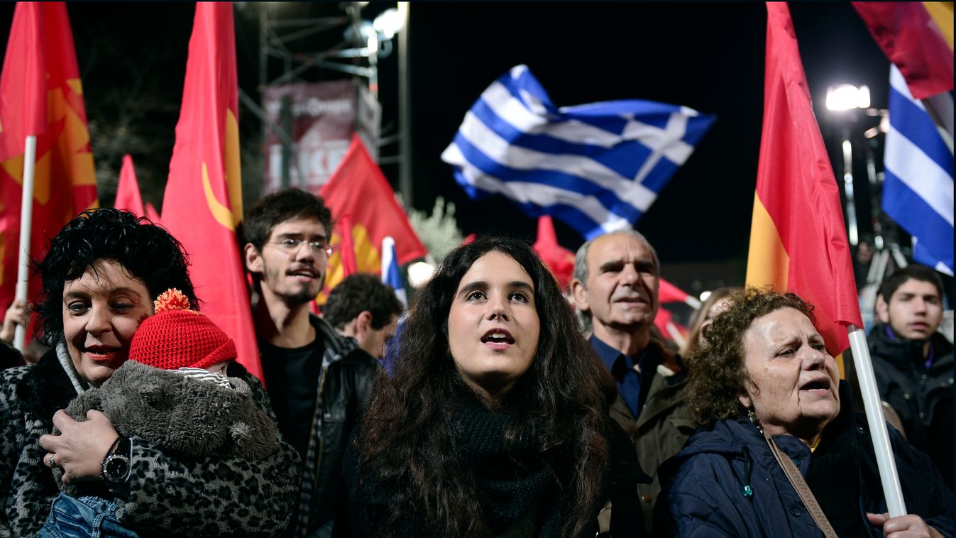 Görögország , német tüntetés 