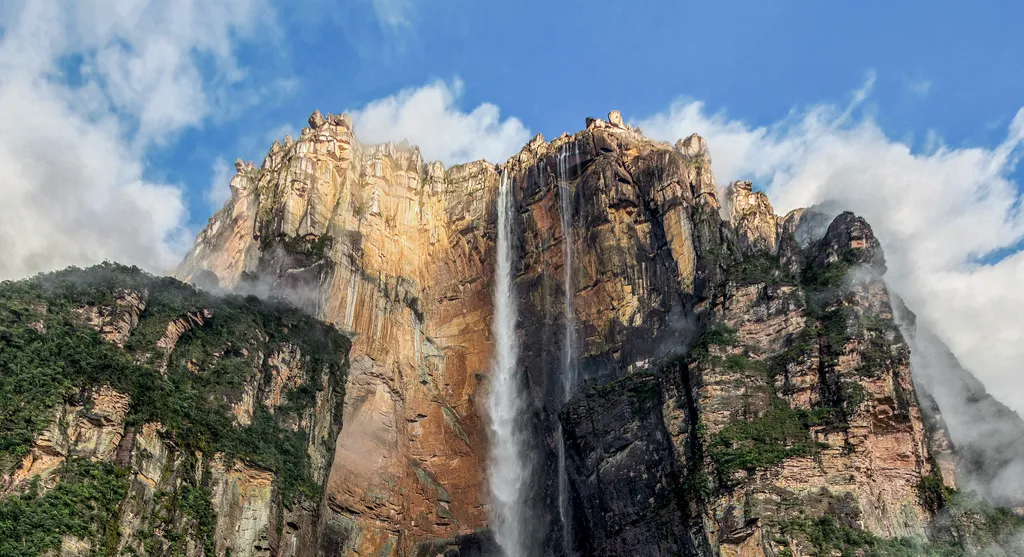 Angel Falls, Angel-vízesés, világ legmagasabb vízesése, Canaima nemzeti park, dél-amerika, Venezuela 