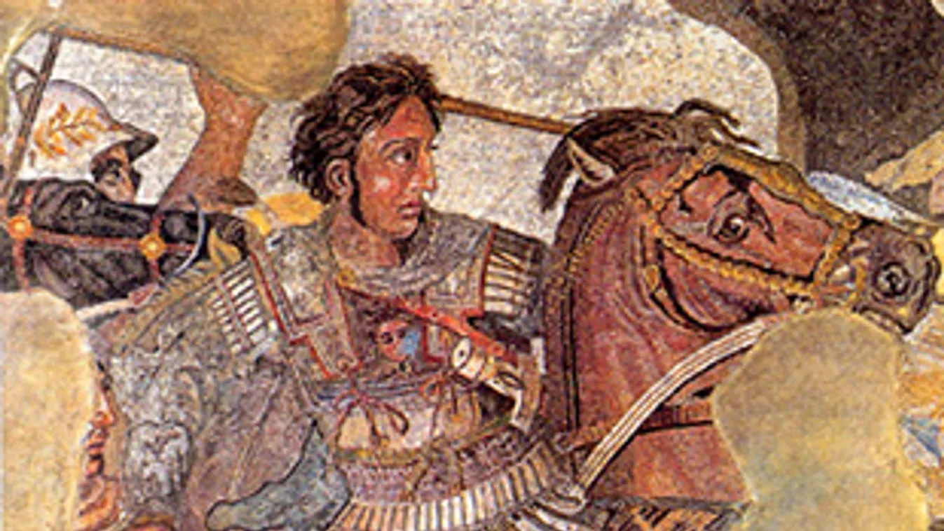 Nagy Sándor egy mozaikon, Nagy Sándor sírját találhatták meg Amphipolis közelében Görögországban