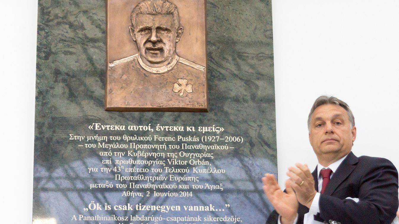Puskás Ferenc-emléktábla, Orbán Viktor 