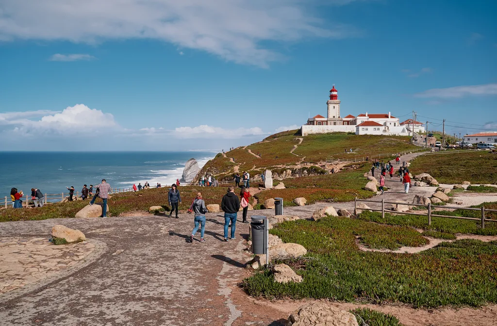 Cabo da Roca, Portugália, Szikla-fok, európai szárazföld legnyugatibb pontja, európa, portugál 