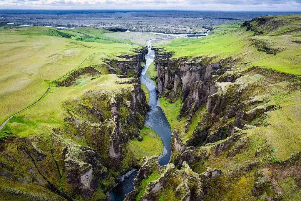 kanyon, fjadrargljufur, izland, izlandi, természet, canyon, folyó, táj, tájkép 