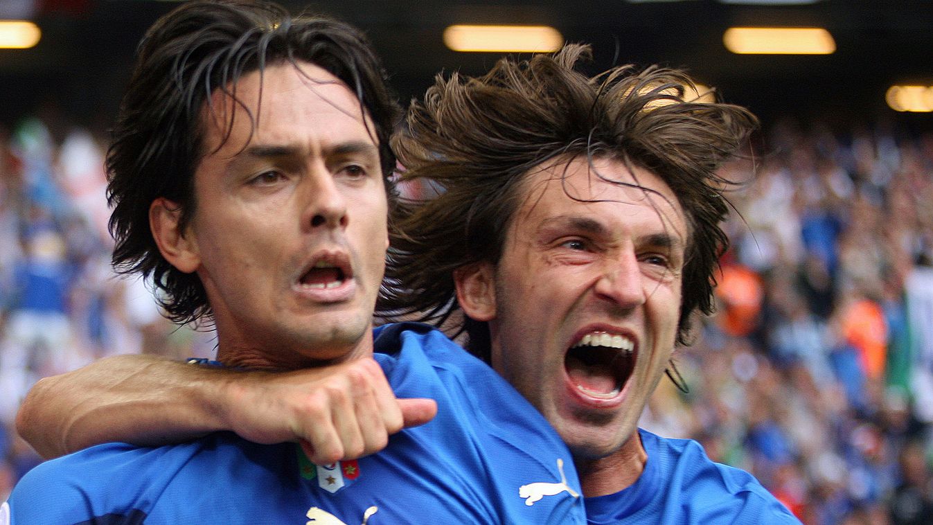 Filippo Inzaghi és Andrea Pirlo, 2006-os VB, olasz válogatott 