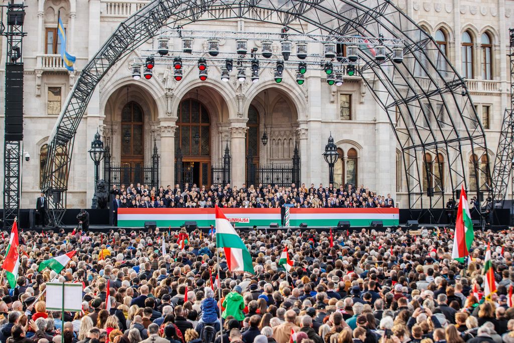 március 15, 2022, Kossuth Lajos tér, megemlékezés, ünnepség, Orbán Viktor 