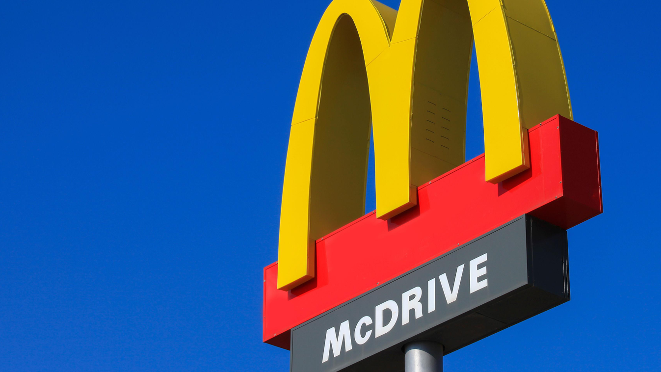 mcdonalds sign fast food corporation sky blue restaurant hamburger drive symbol mcdonald burger red business yellow store brand emblem chain macdonald outside everyday mcdrive 