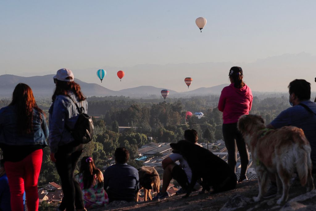 Chilei hőlégballon fesztivál 