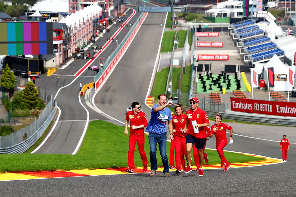 Forma-1, Belga Nagydíj, csütörtök, Sebastian Vettel, Ferrari 