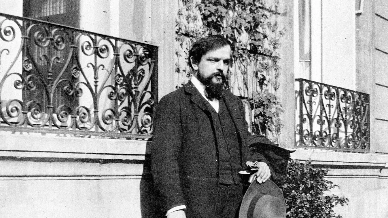 Claude Debussy francia zeneszerző Párizsban, 1910-ben 