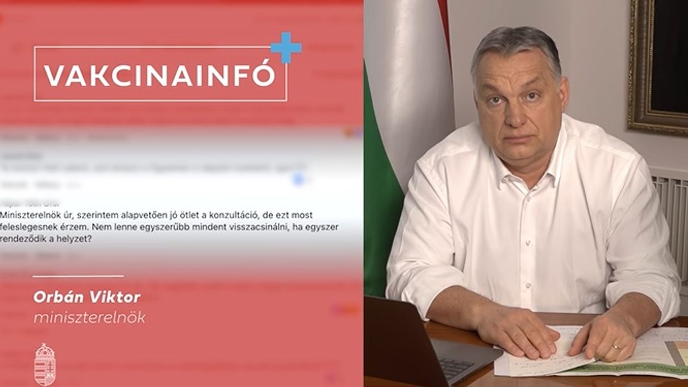Orbán Viktor, Vakcinainfó+ 