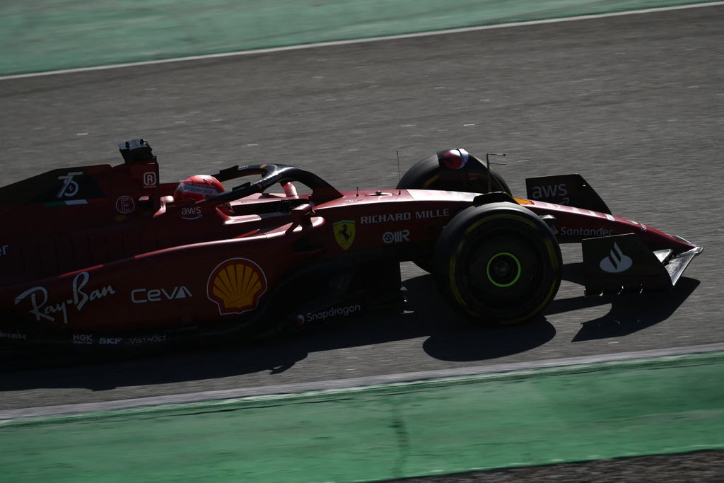 Forma-1, teszt, Barcelona 1. nap, Charles Leclerc, Ferrari 