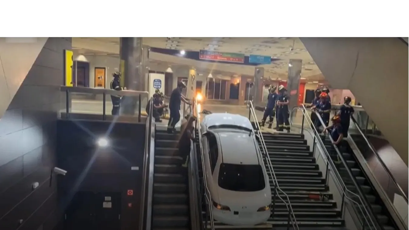 Az egyik legforgalmasabb metróállomásra hajtott be autóval egy férfi Madridban 