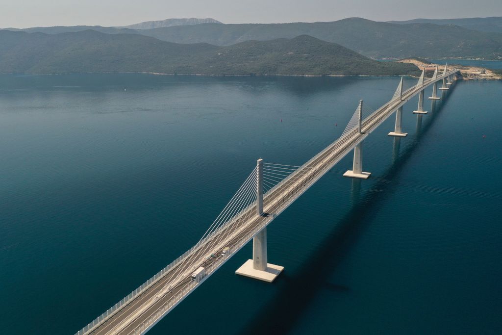 Peljesac híd, Horvátország, híd, Bosznia-Hercegovina, avatás, átadás, tenger 