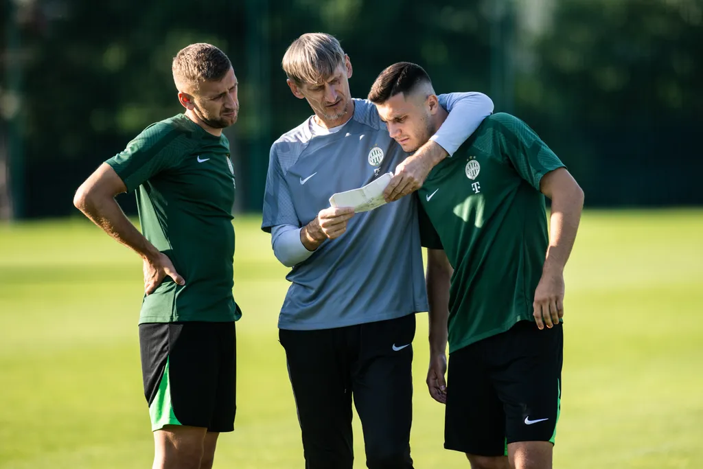 FTC, Fradi, Ferencváros, Ferencvárosi TC, a KÍ Klaksvík elleni BL-visszavágót megelőző edzés, FTC-MVM Sportközpont, 2023.07.18. 