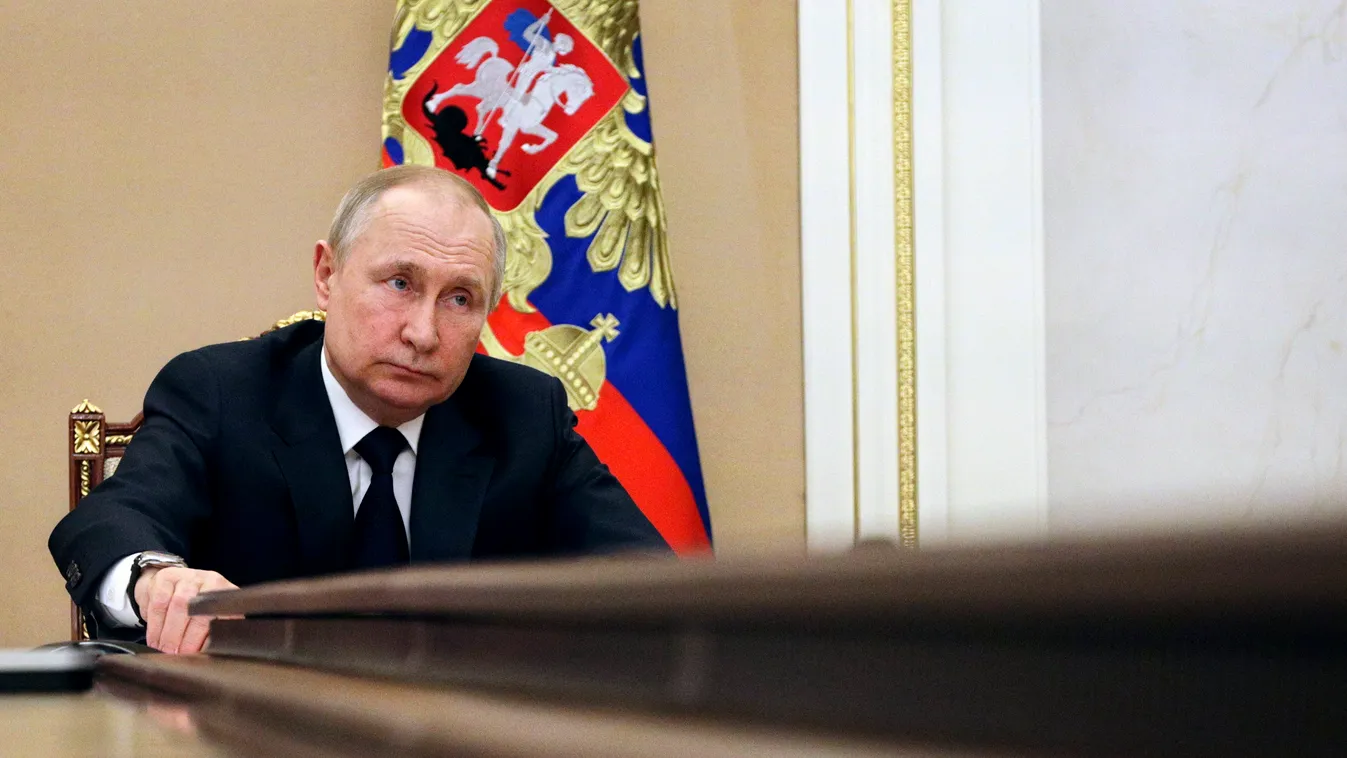 Vlagyimir Putyin orosz elnök portré PUTYIN, Vlagyimir Ukrán válság 2022, ukrán, orosz, háború, orosz-ukrán háború, ukrán konfliktus, 