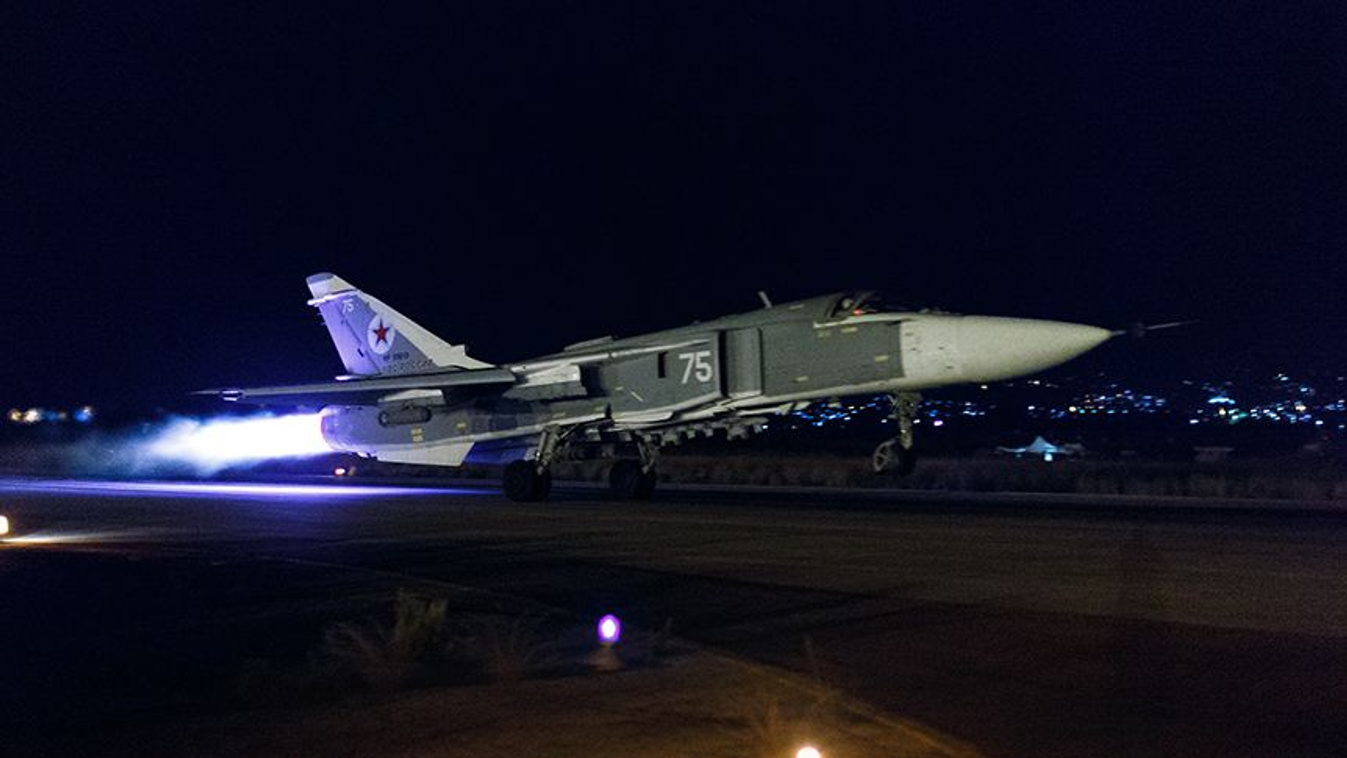 Night flights of the Russian aviation group in Syria from Hmeymim airbase
orosz repülőgép 