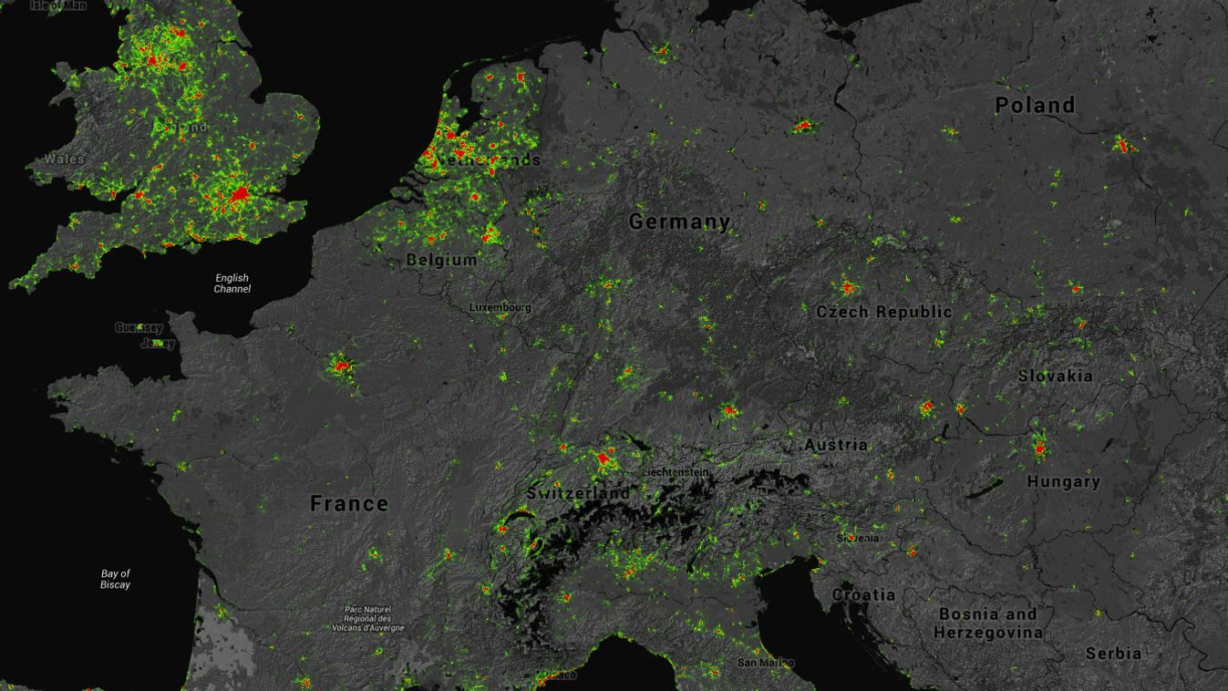 Futás és kerékpározás Európában a STRAVA app adatai alapján 