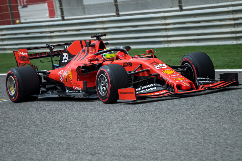 Forma-1, Bahrein, teszt, Mick Schumacher, Scuderia Ferrari 