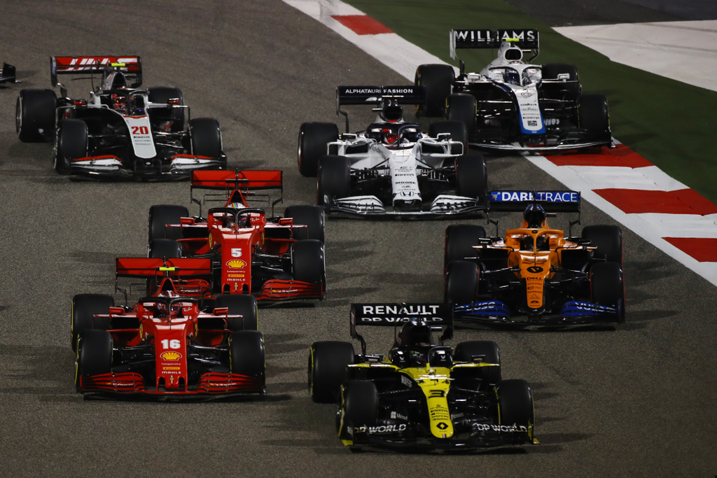 Forma-1, Bahreini Nagydíj, Daniel Ricciardo, Charles Leclerc 