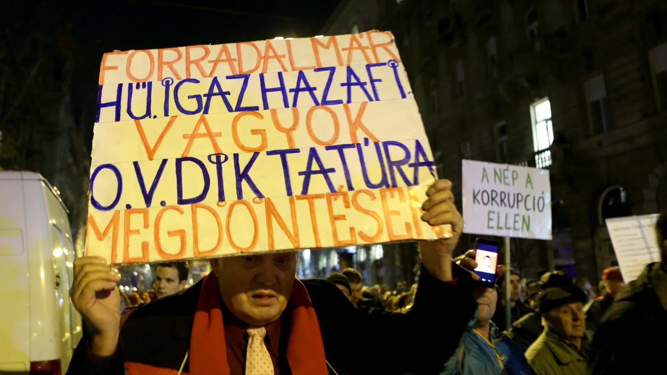 ismét vida Korrupció ellenes tüntetés, Budapest, 