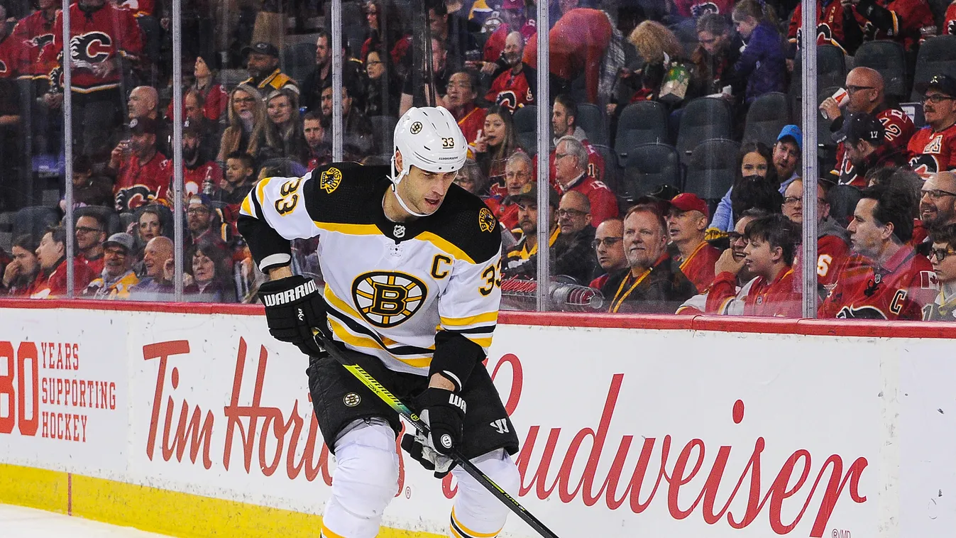 Boston Bruins v Calgary Flames GettyImageRank3 SPORT ICE HOCKEY national hockey league ATHLETE alberta hockey sports PROFESSIONAL arena one person full length, Zdeno Chara 