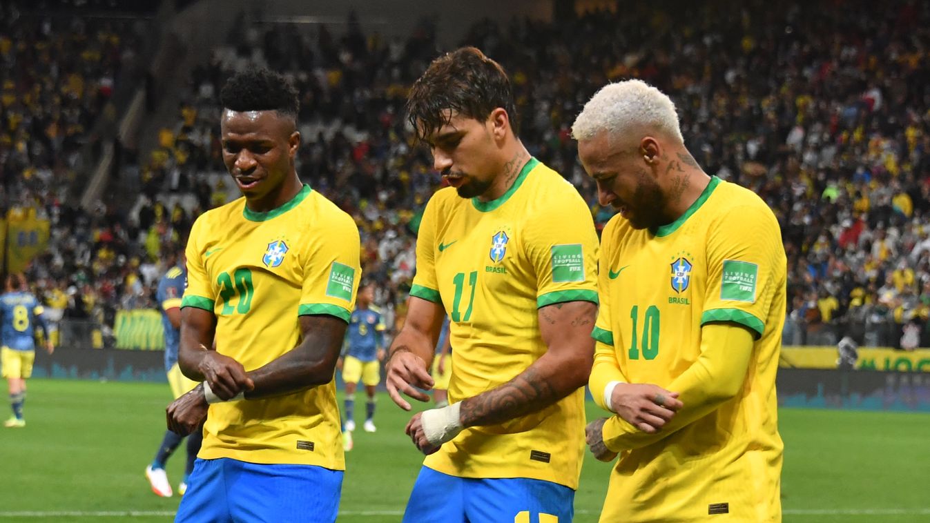 Neymar Vinícius Junior Lucas Paqueta brazil válogatott Brazília 