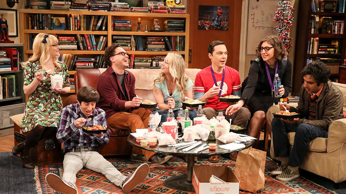 The Change Constant/The Stockholm Syndrome EPISODIC "The Stockholm Syndrome" - Pictured: Bernadette (Melissa Rauch), Howard Wolowitz (Simon Helberg), Leonard Hofstadter (Johnny Galecki), Penny (Kaley Cuoco), Sheldon Cooper (Jim Parsons), Amy Farrah Fowler
