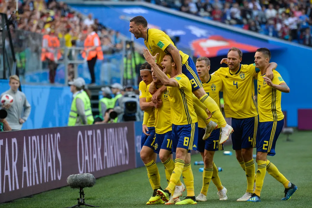 Svédország - Svájc, oroszországi labdarúgó-világbajnokság, nyolcaddöntő, Szentpétervár, 2018.07.03. 