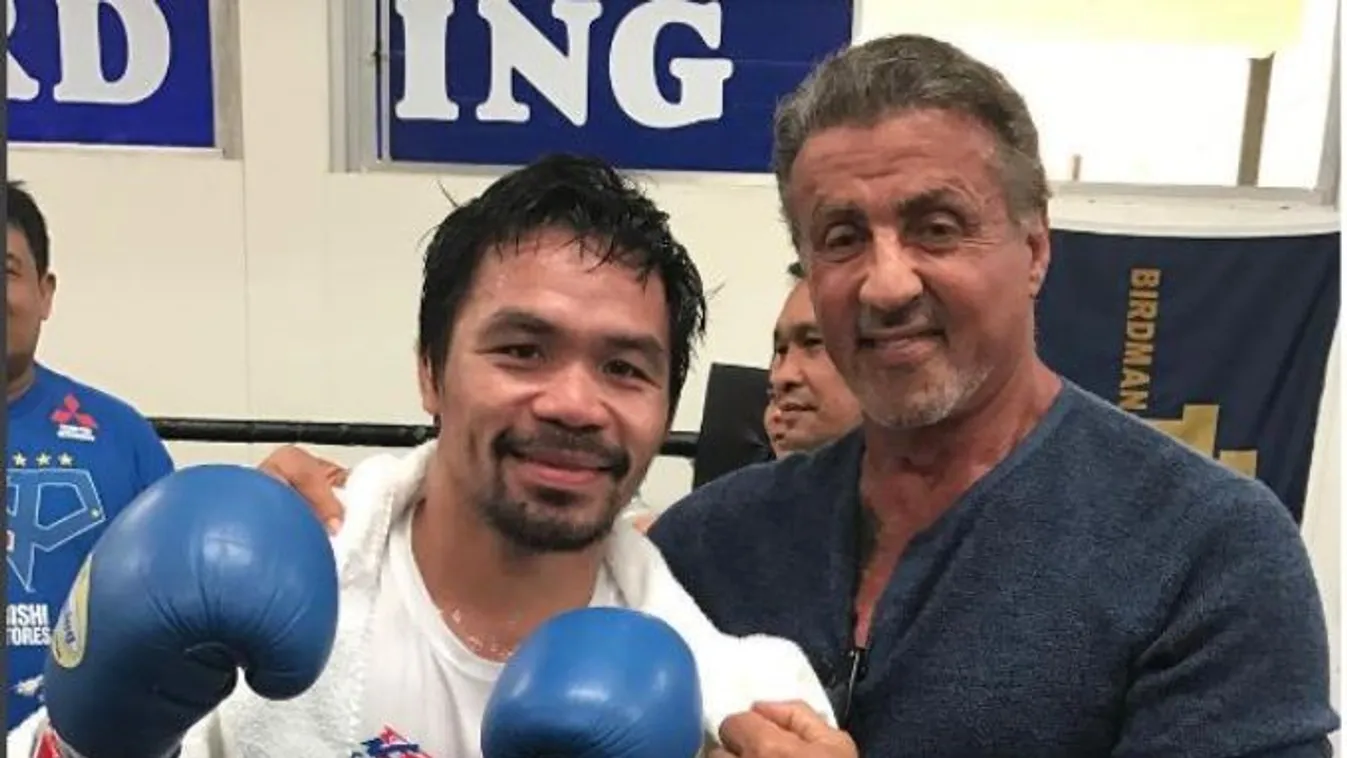 manny pacquiao, sylvester stallone 