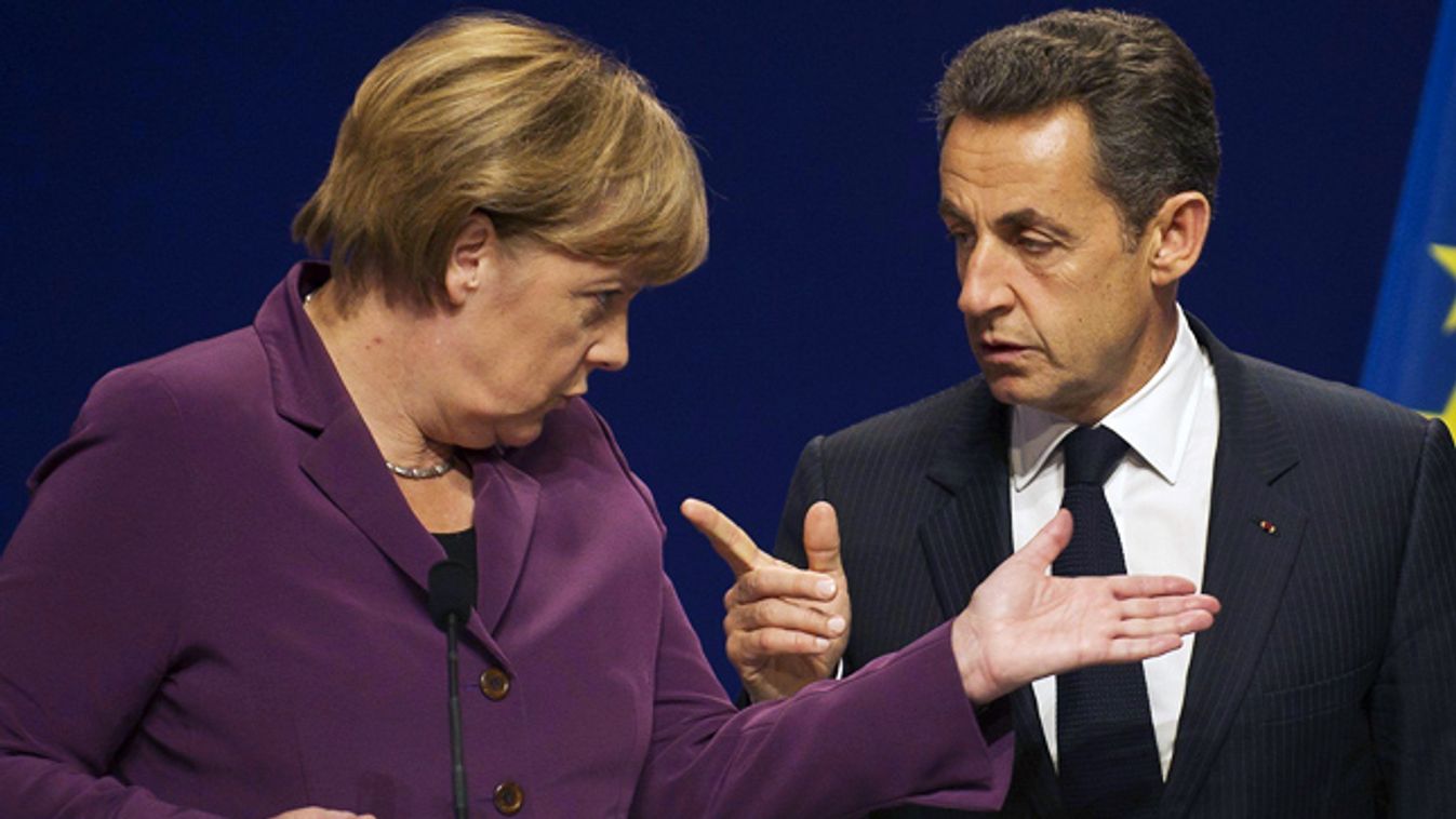 Angela MERKEL  és Nicolas SARKOZY G20 csúcstalálkozó, válságtanácskozás, eurózóna