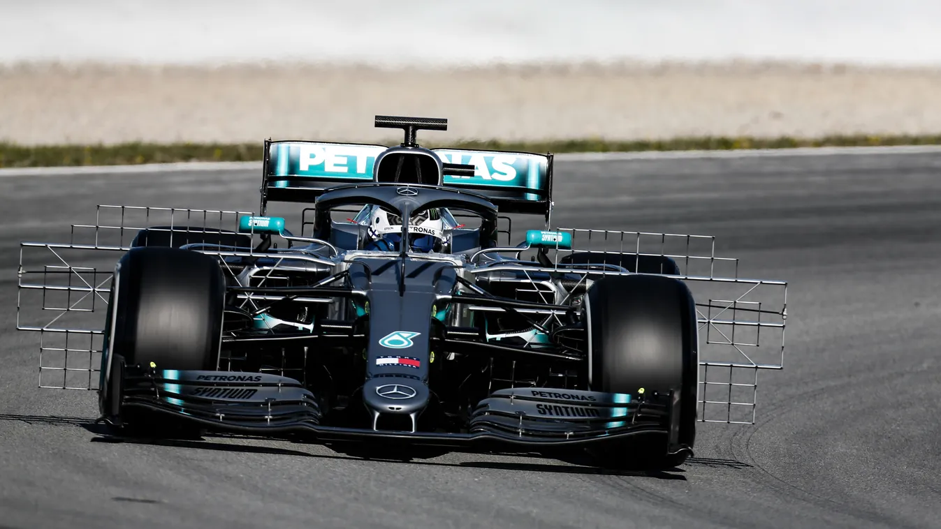 Forma-1, Valtteri Bottas, Mercedes AMG W10, Forma-1, Barcelona teszt 