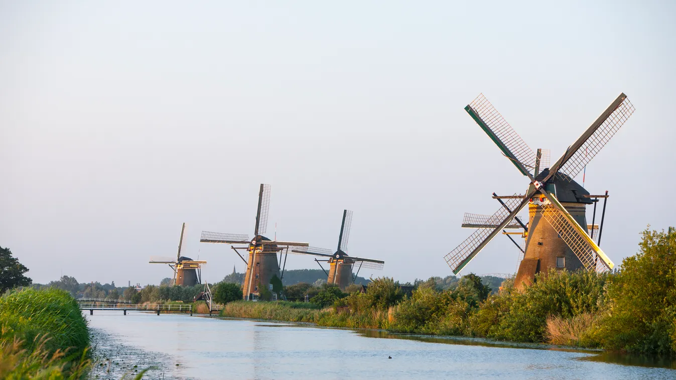 Kinderdijk szélmalmai Hollandia szélmalom 