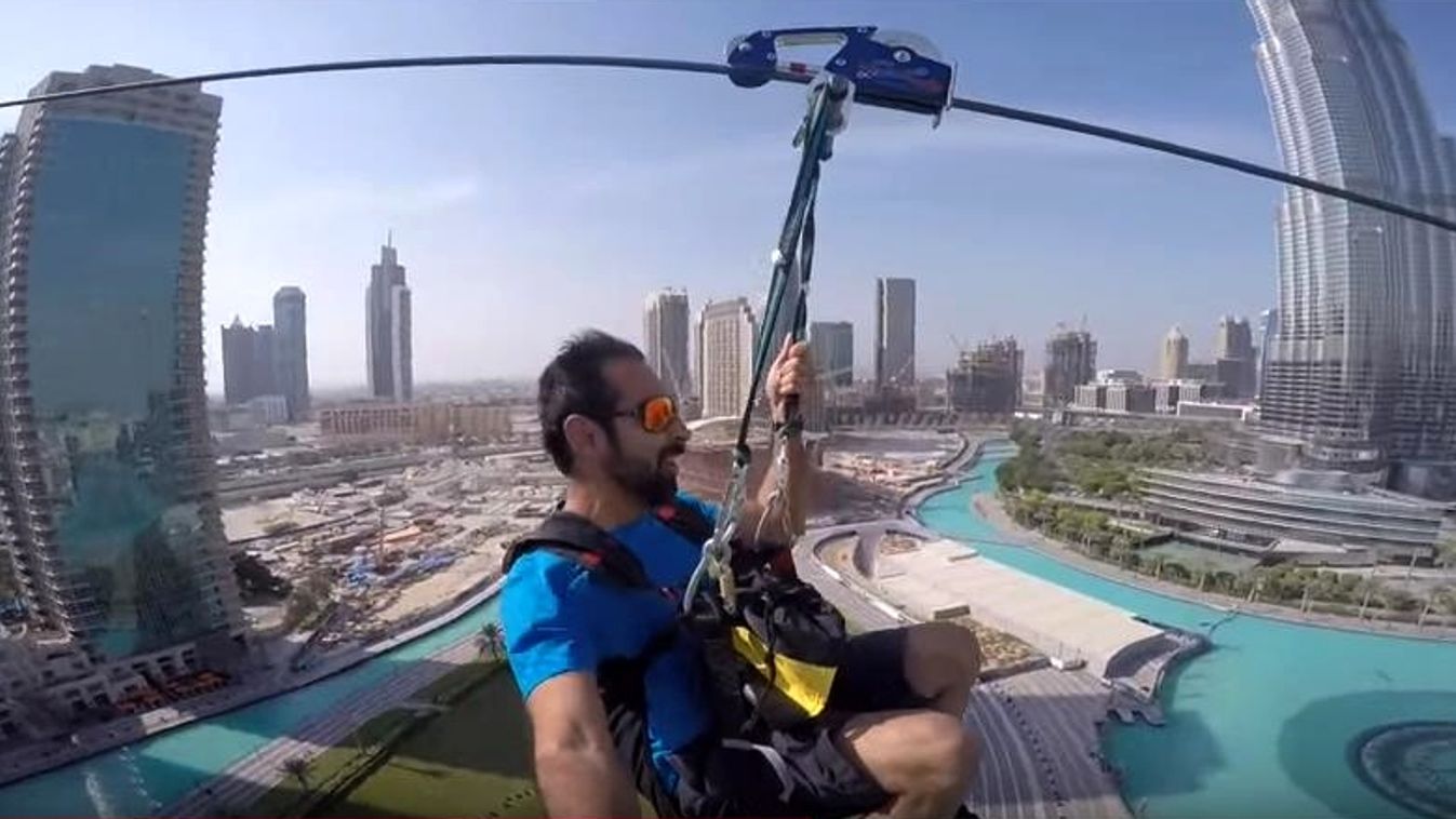 Dubaj világ leghosszabb városi kötélpályája 