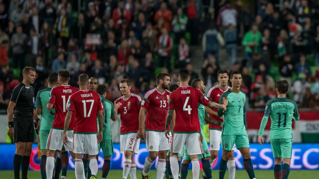 Hungary v Portugal - FIFA World Cup 2018 Qualifying Budapest COMMEMORATION STADIUM FIFA World Cup Forward - Athlete Hungary International Match International Team Soccer Match - Sport National Team PANORAMIC VIEW Portugal QUALIFICATION Round Scoring SOCCE