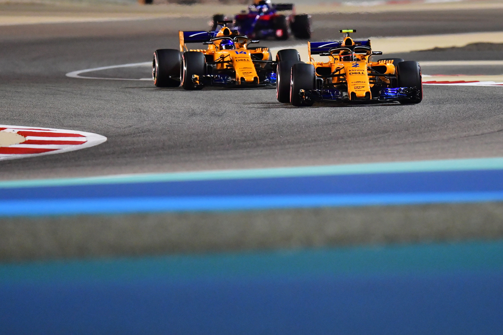 Forma-1, Bahreini Nagydíj, Stoffel Vandoorne, Fernando Alonso, McLaren 