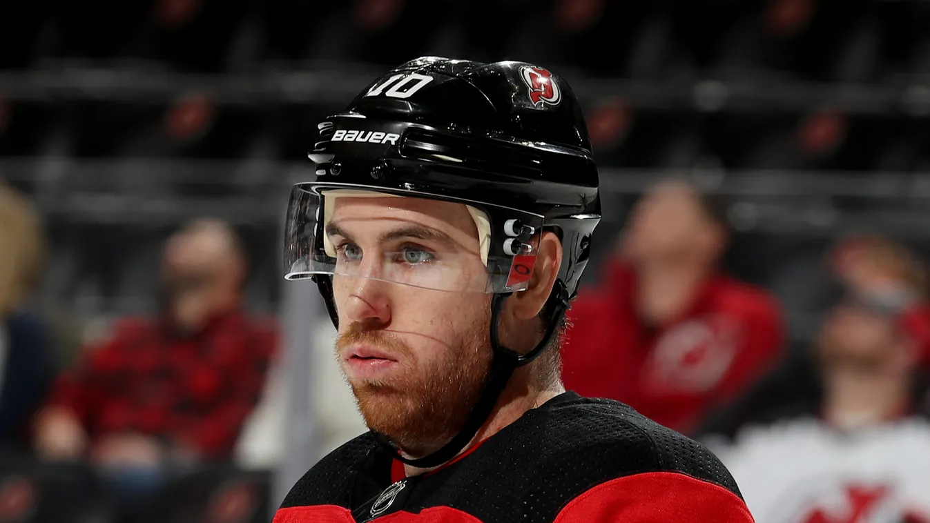 Horizontal SPORT ICE HOCKEY PORTRAIT, Jimmy Hayes, New Jersey Devils 