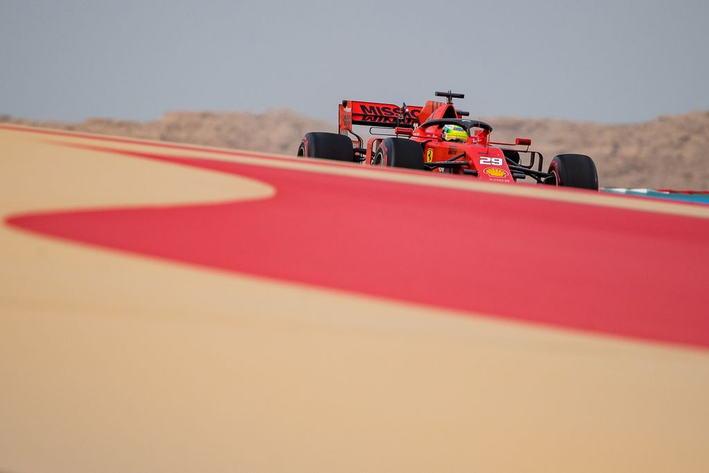 Forma-1, teszt, Bahrein, Mick Schumacher, Scuderia Ferrari 