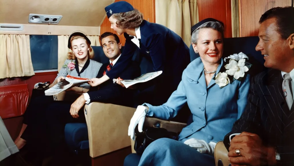 retró repülés 50-es évek 
