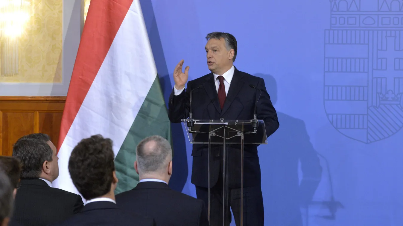 Orbán Viktor Budapest, 2015. március 9.
Orbán Viktor miniszterelnök beszédet mond a Külgazdasági és Külügyminisztériumban (KKM) rendezett kétnapos rendkívüli külképviselet-vezetői értekezlet első napján, 2015. március 9-én.
MTI Fotó: Koszticsák Szilárd 