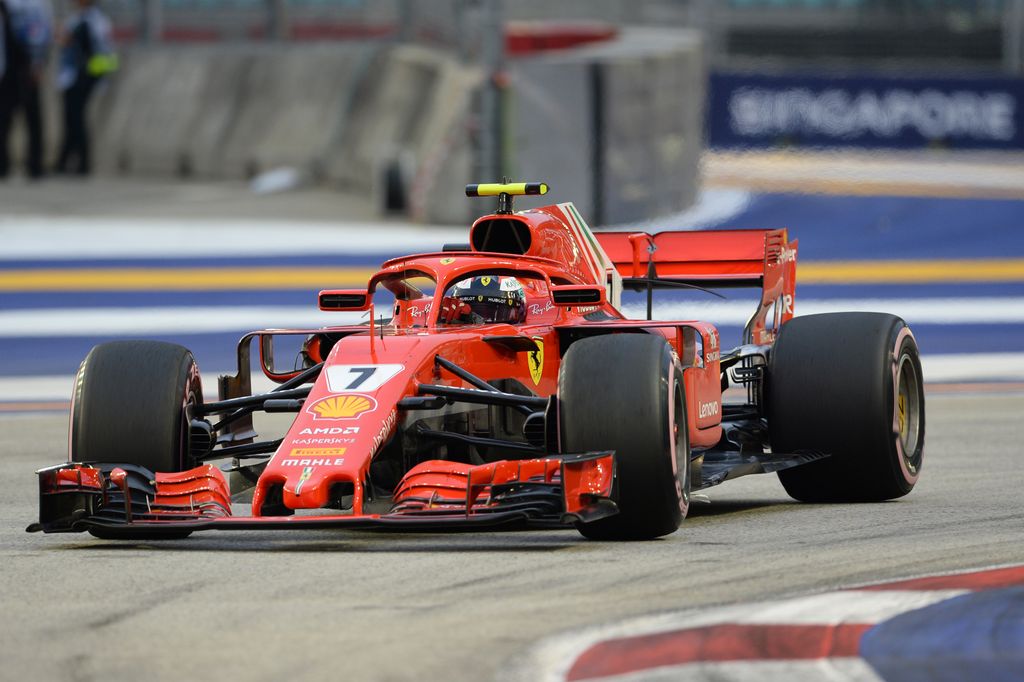 A Forma-1-es Szingapúri Nagydíj szombati napja, Kimi Räikkönen, Scuderia Ferrari 