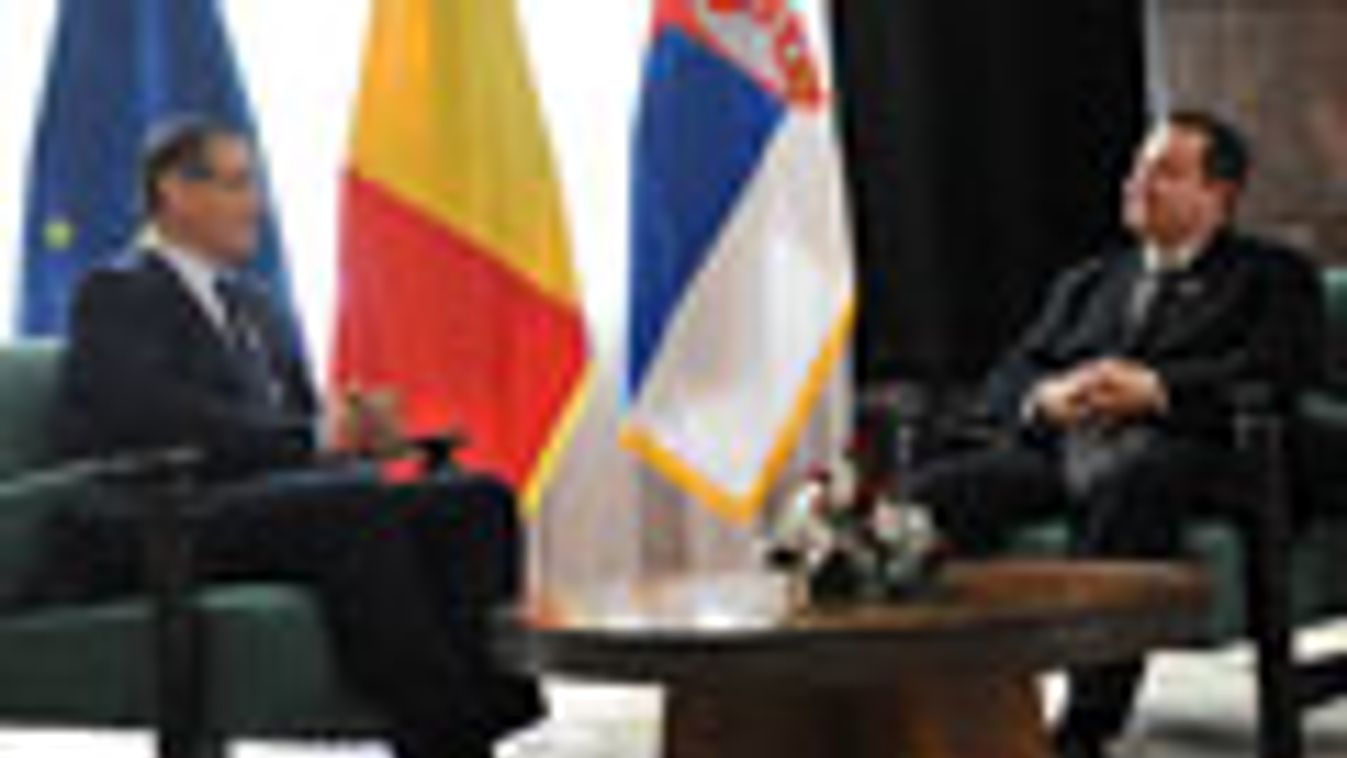 szerb-román dupla blöff,  Ivica Dacic szerb- és Victor Ponta román miniszterelnök találkozója Belgrádban 2013.02.18-án