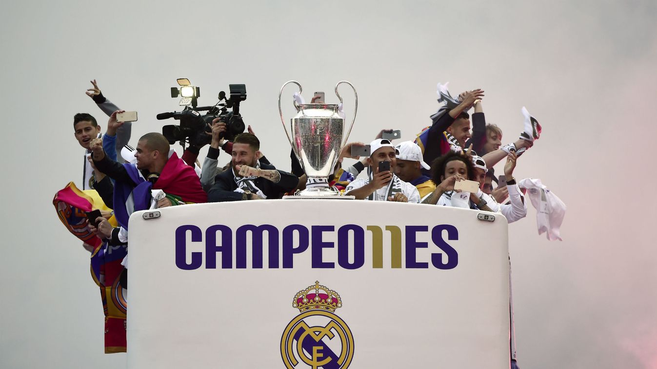 Real Madrid, Plaza Cibeles, bajnokok Ligája, 2016, BL-döntő, foci 