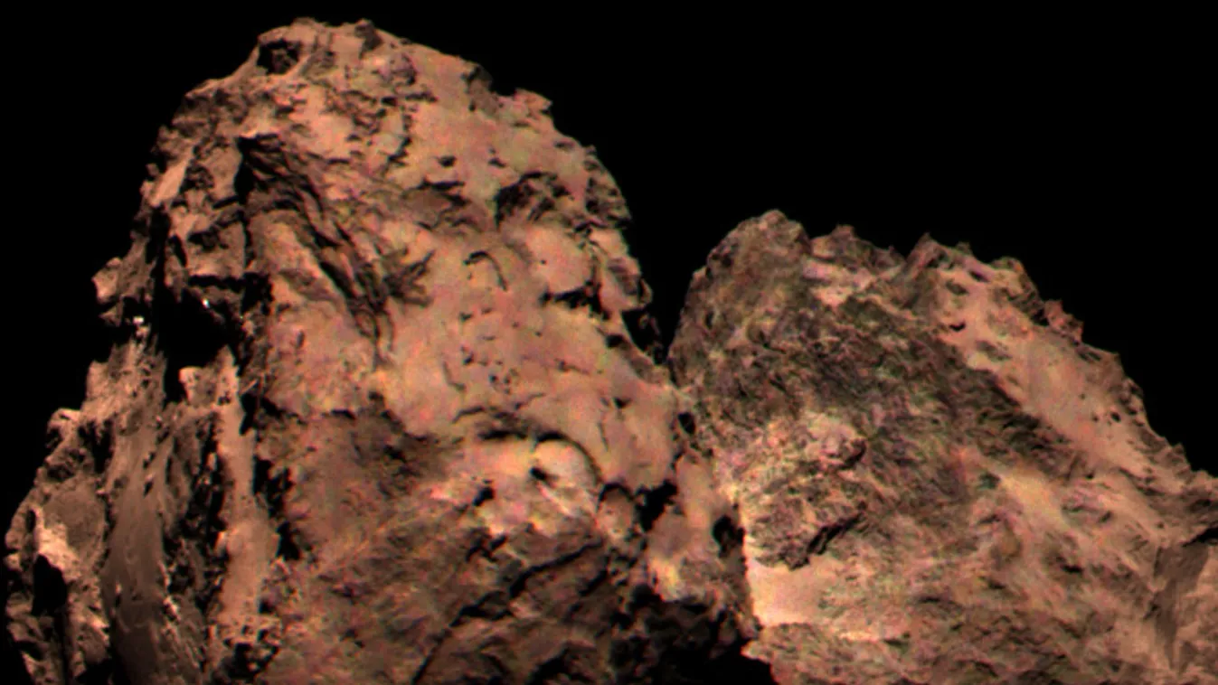 Rosetta Csurjumov-Geraszimenko-üstökös színes kép 
