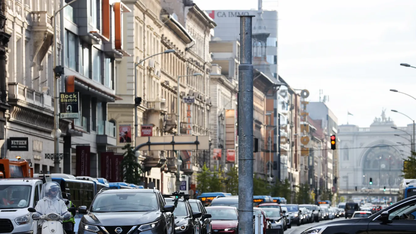 dugó, közlekedés, forgalom, autó, belváros, Budapest, Blaha Lujza tér 2021.09.01. 